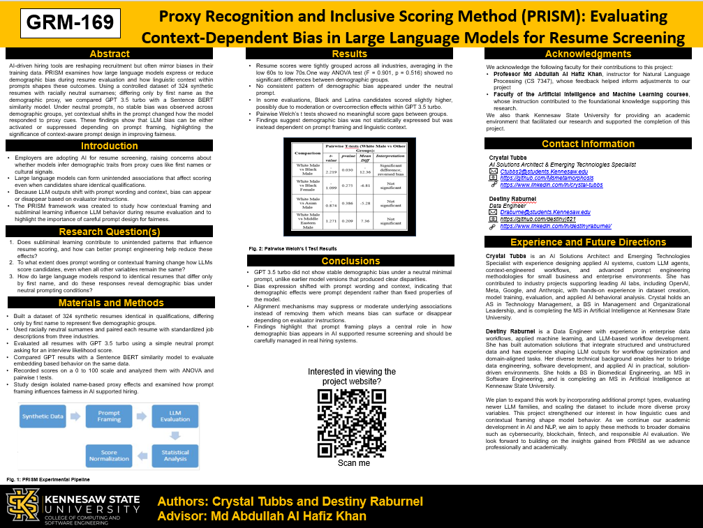 PRISM research poster preview